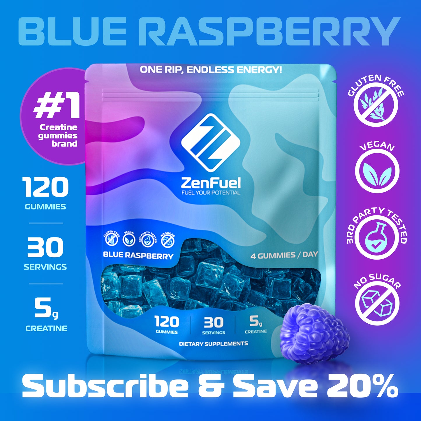 ZENFUEL Creatine Gummies Subscription